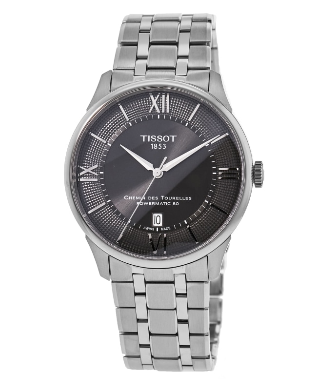 Tissot Chemin Des Tourelles Powermatic 80 42mm Automatic Grey Dial Steel Men's Watch T139.407.11.068.00