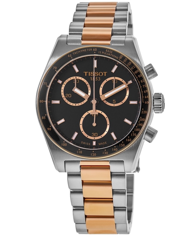 Tissot PR516 Chronograph Black Dial Two-Tone Steel Men's Watch T149.417.22.051.01