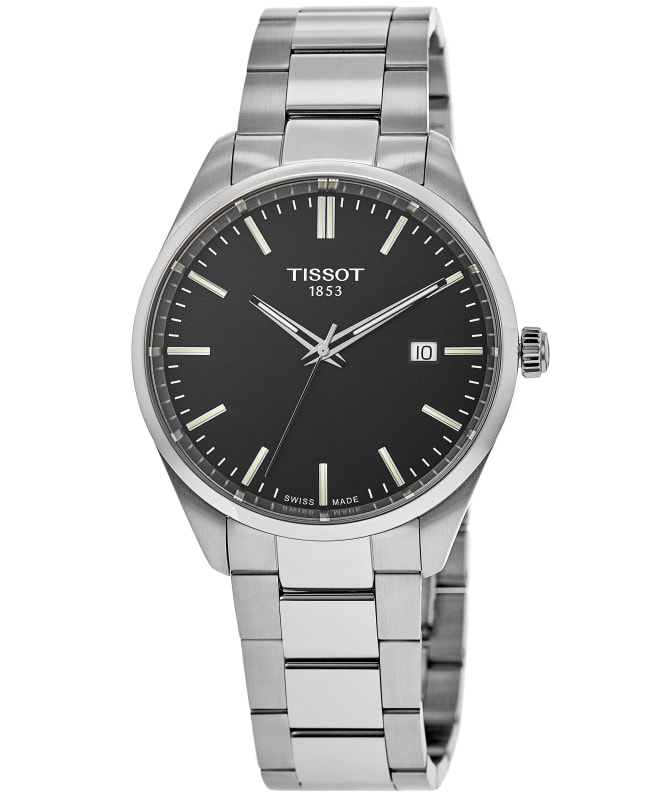 Tissot PR 100 Quartz Black Dial Stainless Steel Men's Watch T150.410.11.051.00