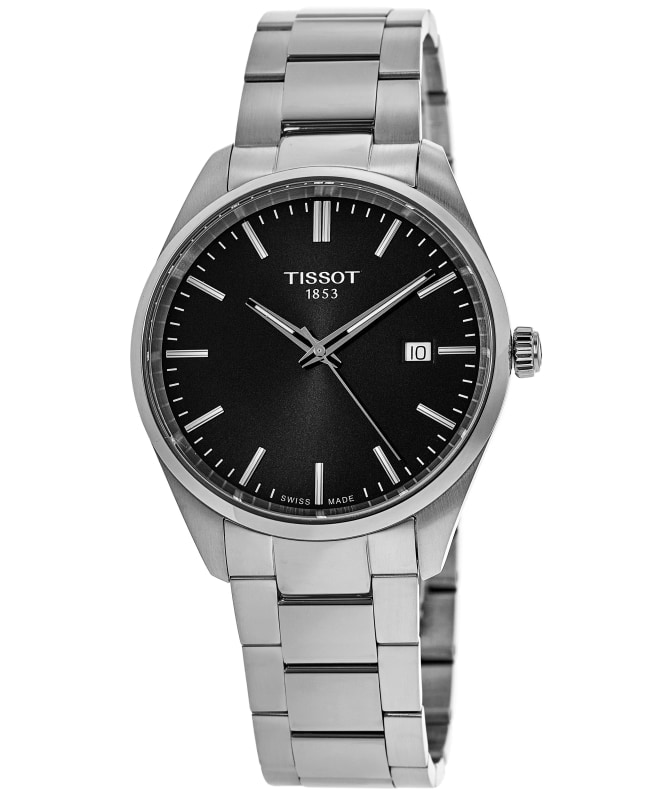 Tissot PR 100 Quartz Black Dial Stainless Steel Men's Watch T150.410.11.081.00