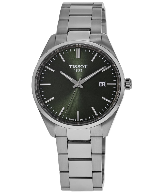 Tissot PR 100 Quartz Green Dial Stainless Steel Men's Watch T150.410.11.091.00
