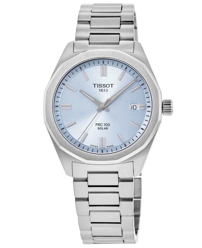 Tissot PRC100 Solar Blue Dial Stainless Steel Men's Watch T151.422.11.351.00