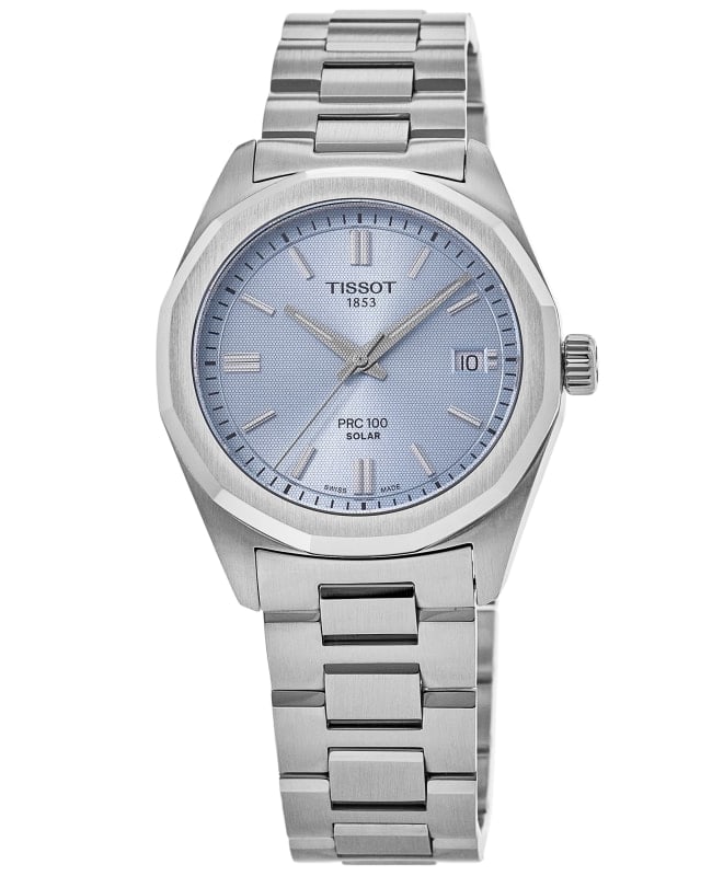 Tissot PRC100 Solar Blue Dial Stainless Steel Women's Watch T151.822.11.351.00