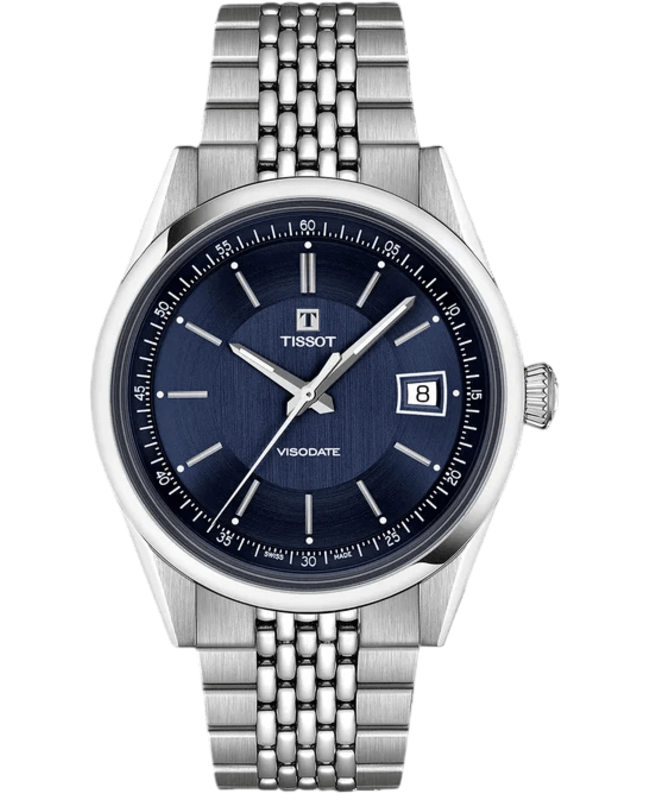 Tissot Visodate 39mm Blue Dial Stainless Steel Men's Watch T157.407.11.041.00