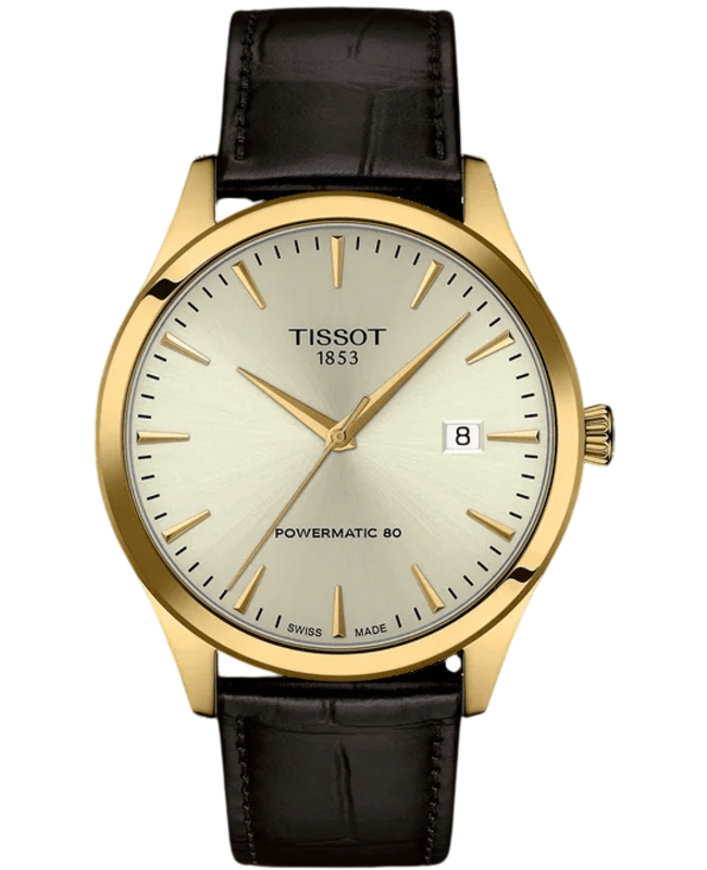 Tissot Classic Dream 40mm Ivory Dial Leather Strap Men's Watch T158.407.36.261.00