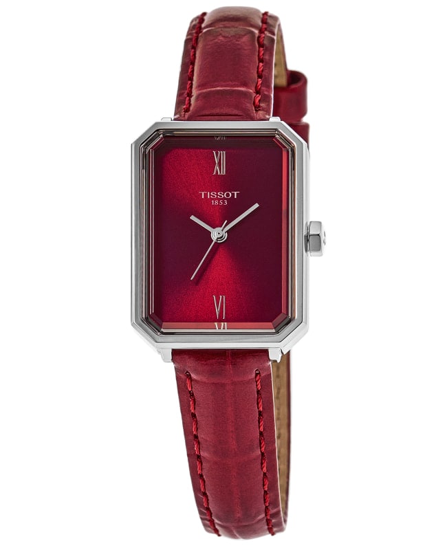 Tissot SRV 30mm Red Dial Leather Strap Women's Watch T160.110.16.423.00