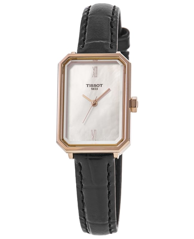 Tissot SRV 30mm White Mother of Pearl Dial Leather Strap Women's Watch T160.110.36.113.00