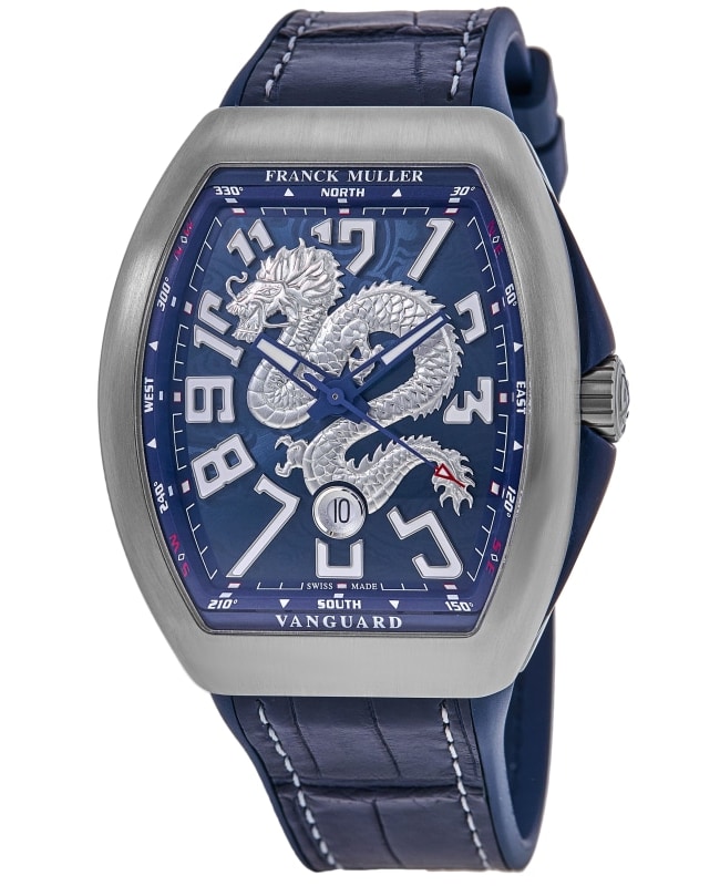 Franck Muller Vanguard Limited Edition Blue Dial Men's Watch V 45 SC DT AC NR DRAGON KING BL