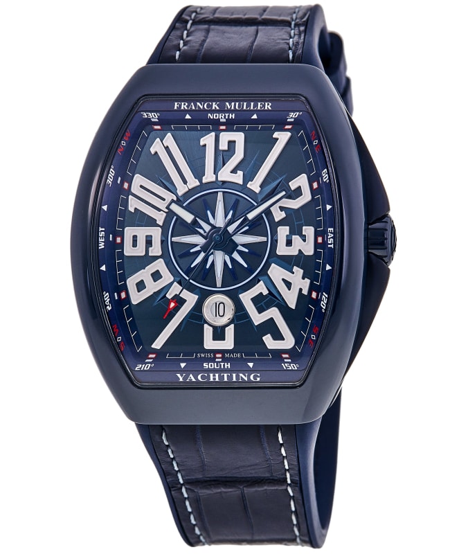 Franck Muller Vanguard Yachting Ceramic Blue Dial Men's Watch V45SCDTYACHTCRBLW-C