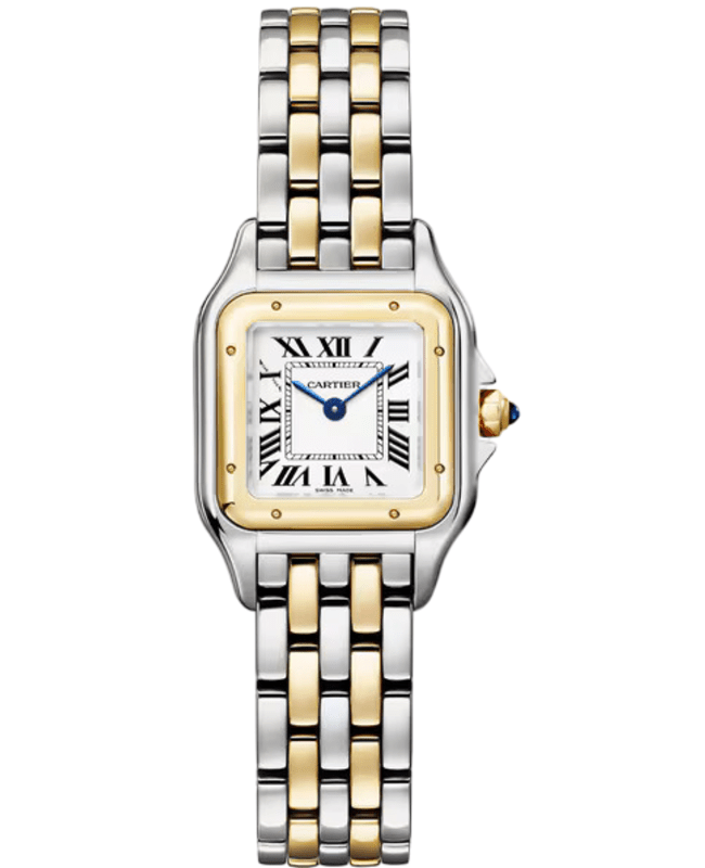 Cartier Panthere de Cartier Small Silver Dial Yellow Gold & Steel Women's Watch W2PN0018