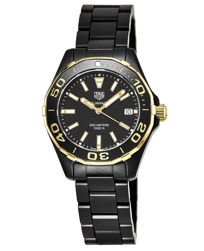Tag Heuer Aquaracer Lady 300M 35MM Black Ceramic  Women's Watch WAY1321.BH0743
