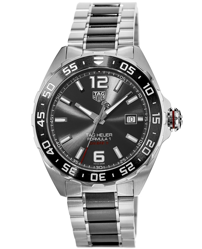 Tag Heuer Formula 1 Automatic 43mm Anthracite Dial Ceramic & Steel Men ...