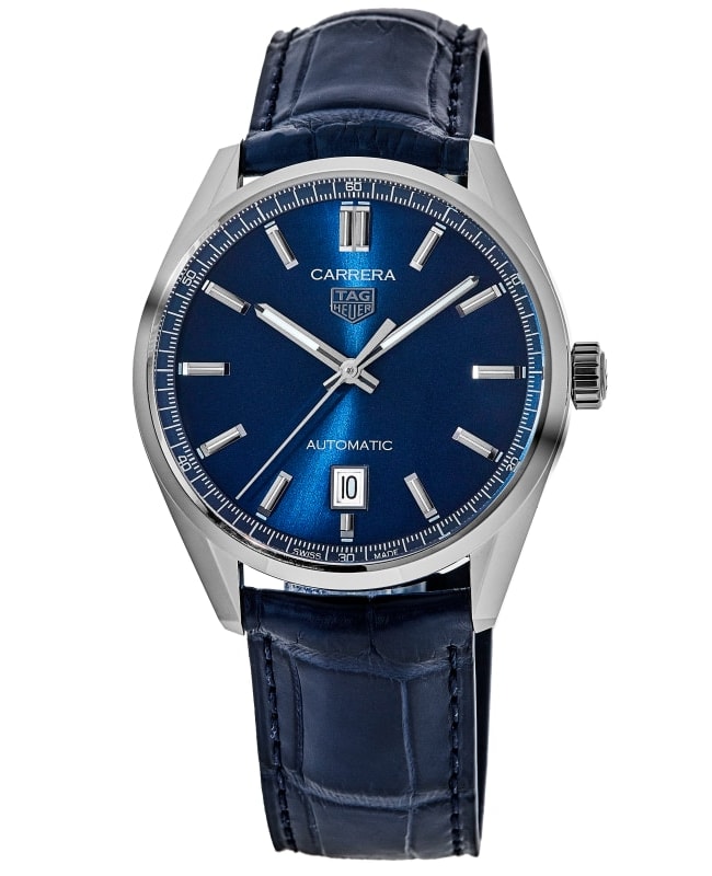 Tag Heuer Carrera Calibre 5 39mm Automatic Blue Dial Leather Tag Heuer Carrera Calibre 5 39mm Automatic Blue Dial Leather
