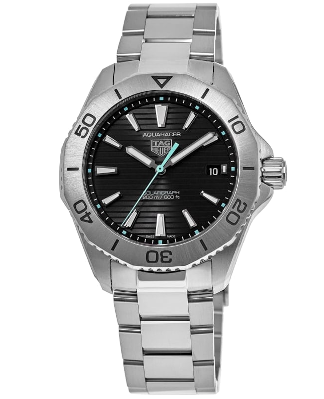 Tag Heuer Aquaracer Professional 200 Solargraph Black Dial Stainless Steel Men's Watch WBP1114.BA0000