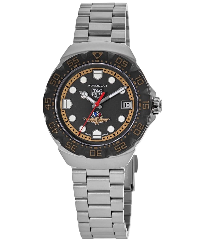 Tag Heuer Formula 1 Solargraph X Indy 500 Limited Edition Black Dial Stainless Steel Men's Watch WBY111G.BA0042