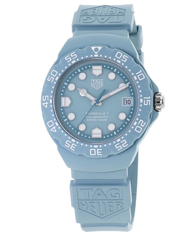 Tag Heuer Formula 1 Solargraph Limited Edition Blue Dial Rubber Strap Men's Watch WBY1163.FT8113