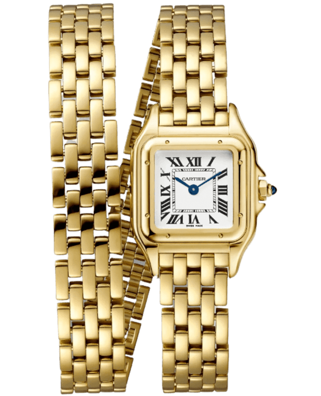 Cartier Panthere de Cartier Small Silver Dial Yellow Gold Women's Watch WGPN0013