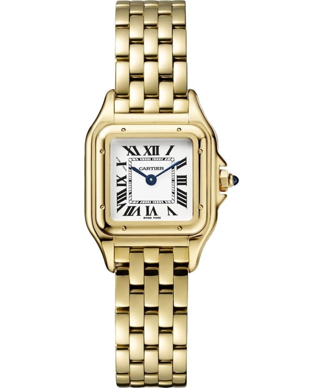 Cartier Panthere de Cartier Small Yellow Gold Silver Dial Women's Watch WGPN0038