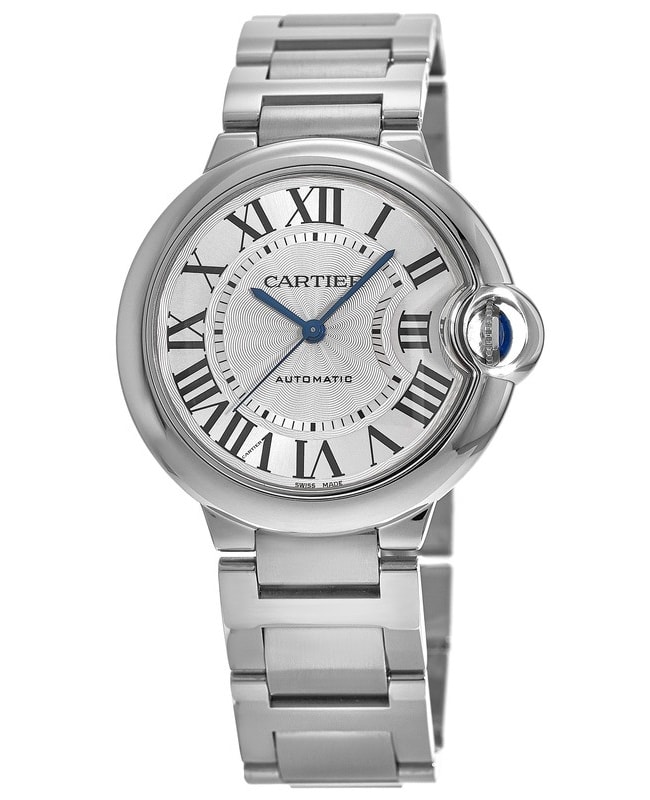 Cartier Ballon Bleu 36mm Automatic Silver Dial Steel Womens Watch WSBB0048 WSBB0048
