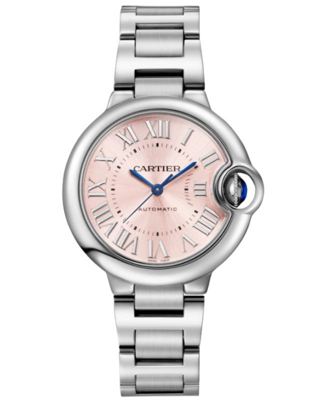 Cartier Ballon Bleu de Cartier Automatic Pink Dial Steel Womens Watch WSBB0068 WSBB0068
