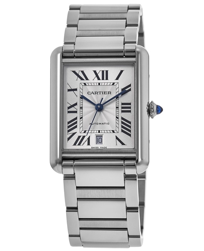 Cartier Tank Must Extra-Large Automatic Silver Dial Steel Men's