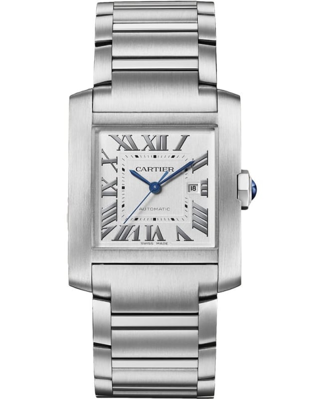 Cartier Tank Francaise Large Silver Dial Women's Watch WSTA0067