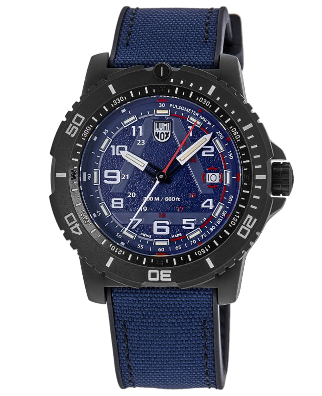 Luminox Ice-Sar Arctic 1080 Series 45mm Blue Dial Rubber & Fabric Strap Men's Watch XL.1083 XL.1083