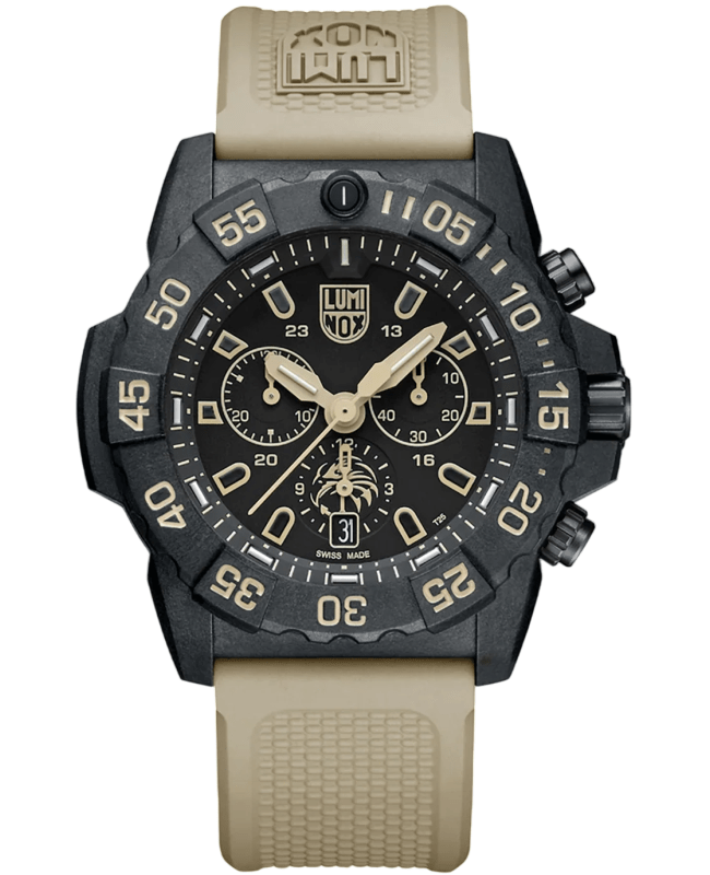 Luminox Navy Seal Chronograph Foundation 45mm Black Dial Rubber Strap Men's Watch XS.3590.NSF.2