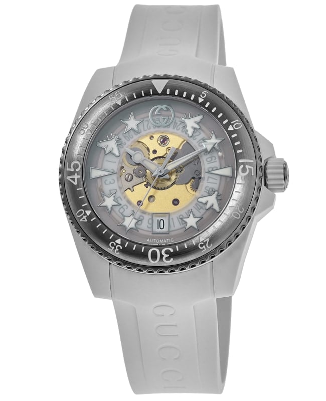 Gucci Dive Automatic White Bio-Based Plastic Strap Watch