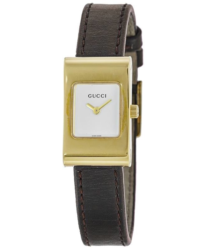 Gucci 2300L Yellow Gold Tone Black Strap Women's Watch YA2300LG Gucci 2300L Yellow Gold Tone Black Strap Women's Watch YA2300LG