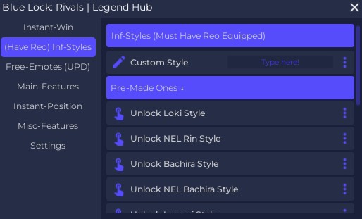 Blue Lock: Rivals Roblox Script