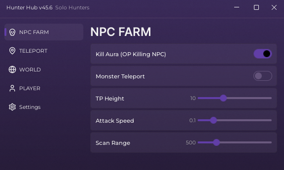 Solo Hunters UI So Nice Script