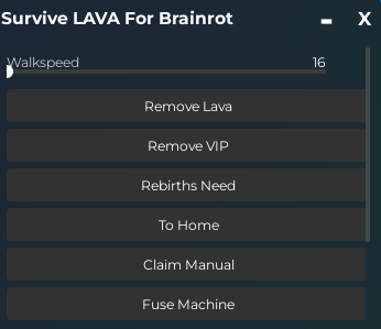 Survive LAVA for Brainrots script 2026