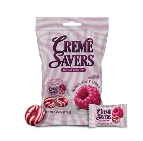 Creme Savers Raspberries & Creme Hard Candy - 6.25oz
