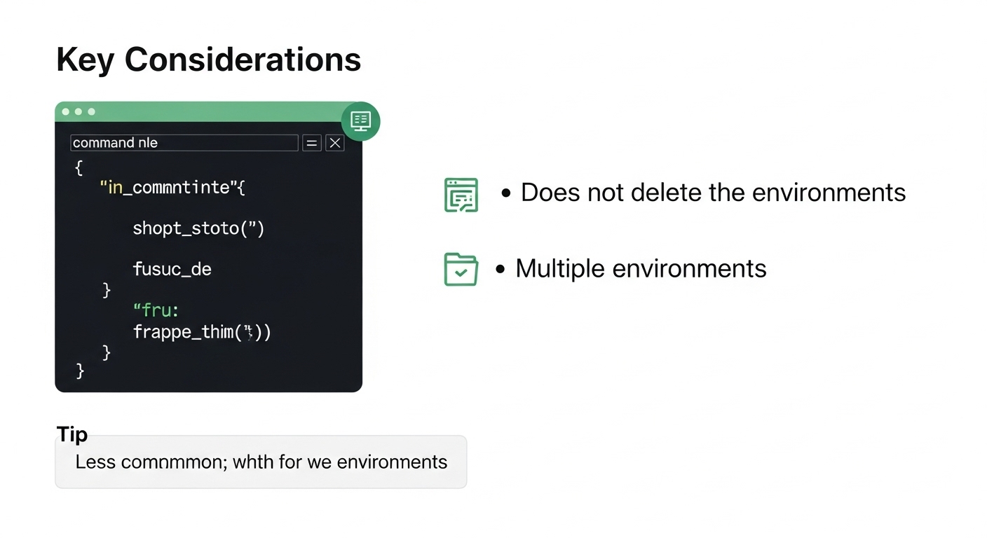 Command line showing the usage of Conda deactivate command to deactivate an environment.