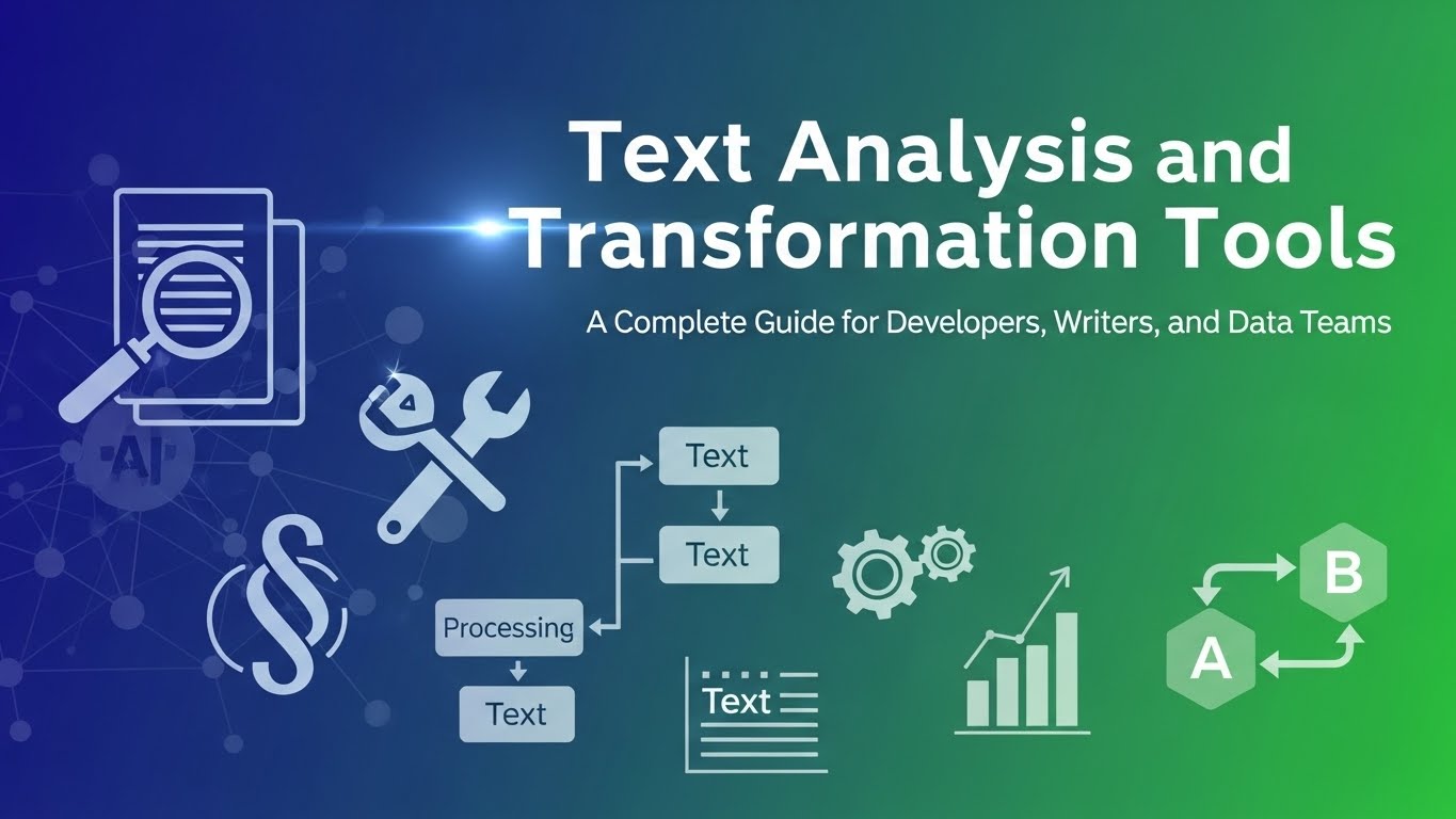 Text Analysis and Transformation Tools: A Complete Guide for Developers, Writers, and Data Teams