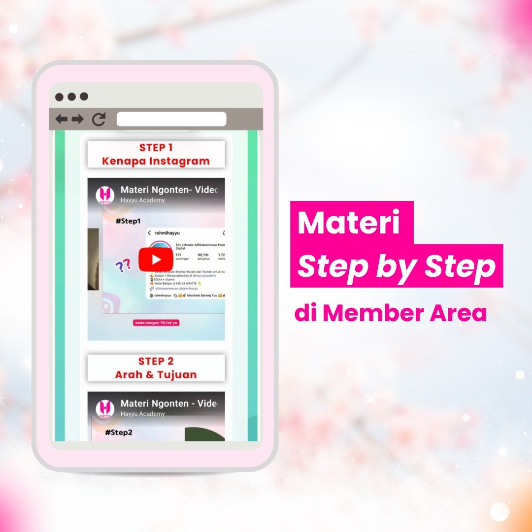 Screenshot Member Area / Akses Kelas