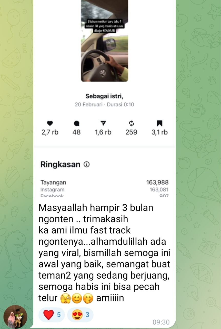 Testimoni FastTrack Ngonten 5