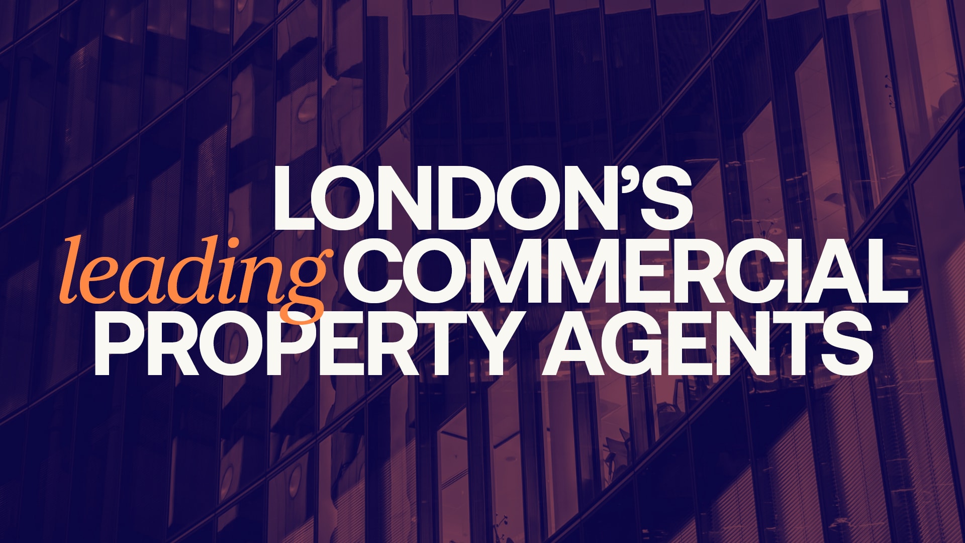 Commercial property agents in London