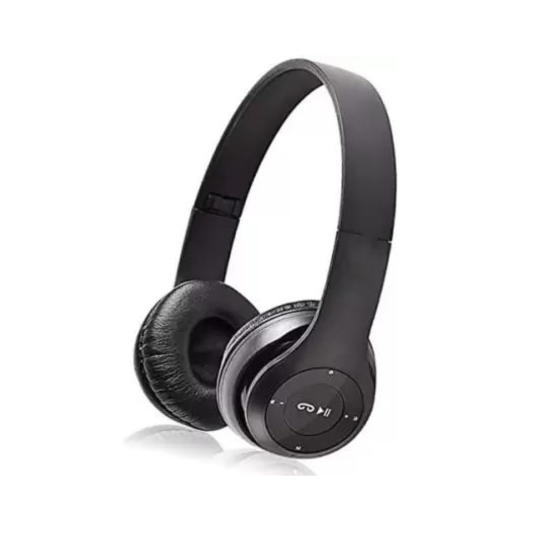 P47 Wireless Bluetooth Foldable Headphones with Built-in Mic