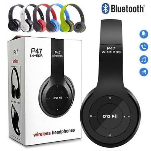 P47 Wireless Bluetooth Foldable Headphones with Built-in Mic - view 3