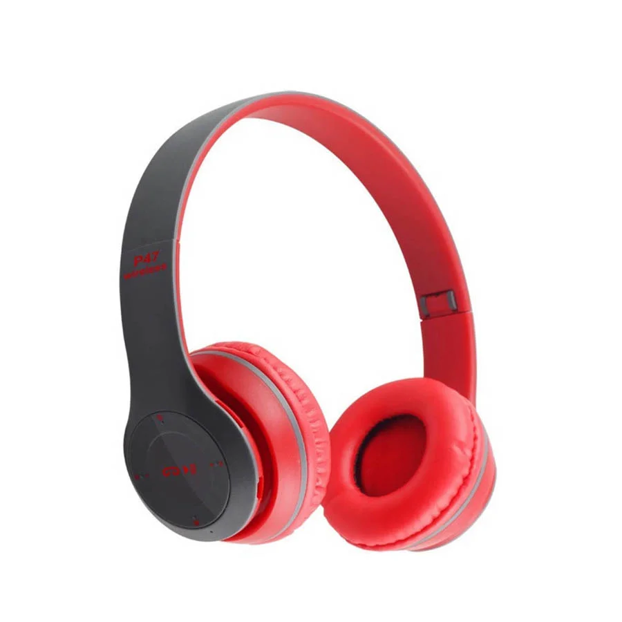 P47 Wireless Bluetooth Foldable Headphones with Built-in Mic