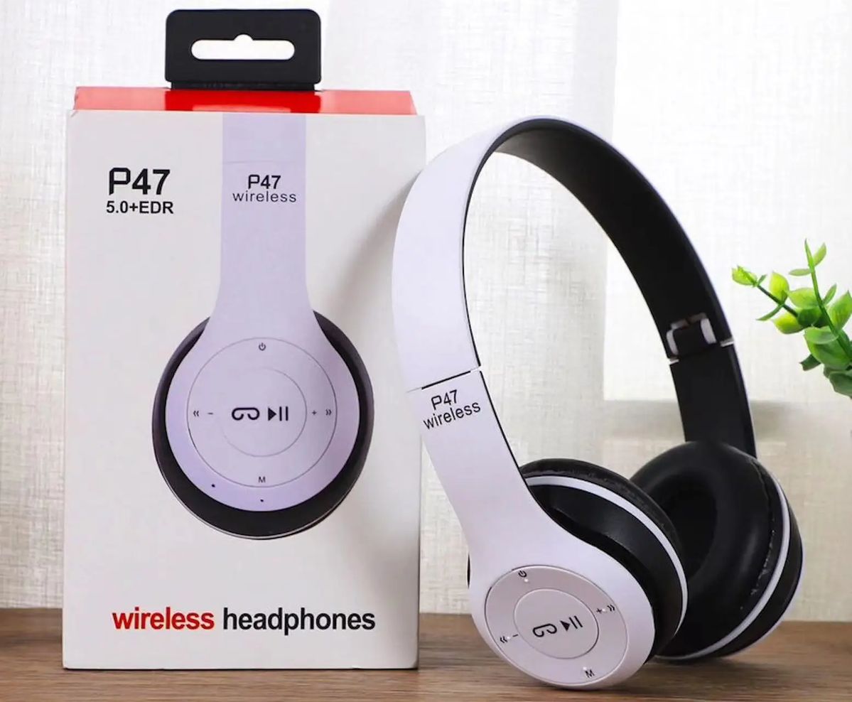 P47 Wireless Bluetooth Foldable Headphones with Built-in Mic. - view 3