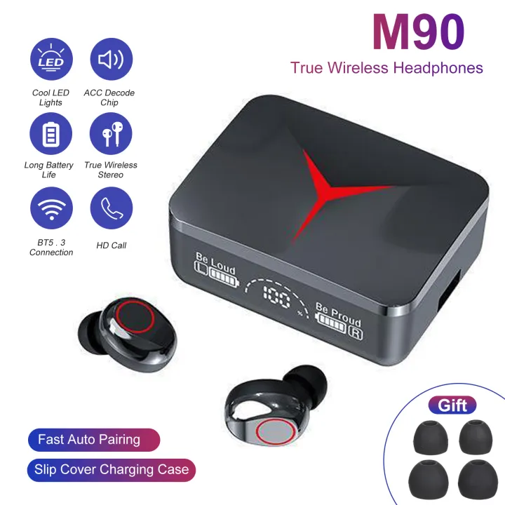 M90 Pro TWS Earbuds V5.2 – Bluetooth 5.2 Wireless Earphones with Power Bank Case - view 3