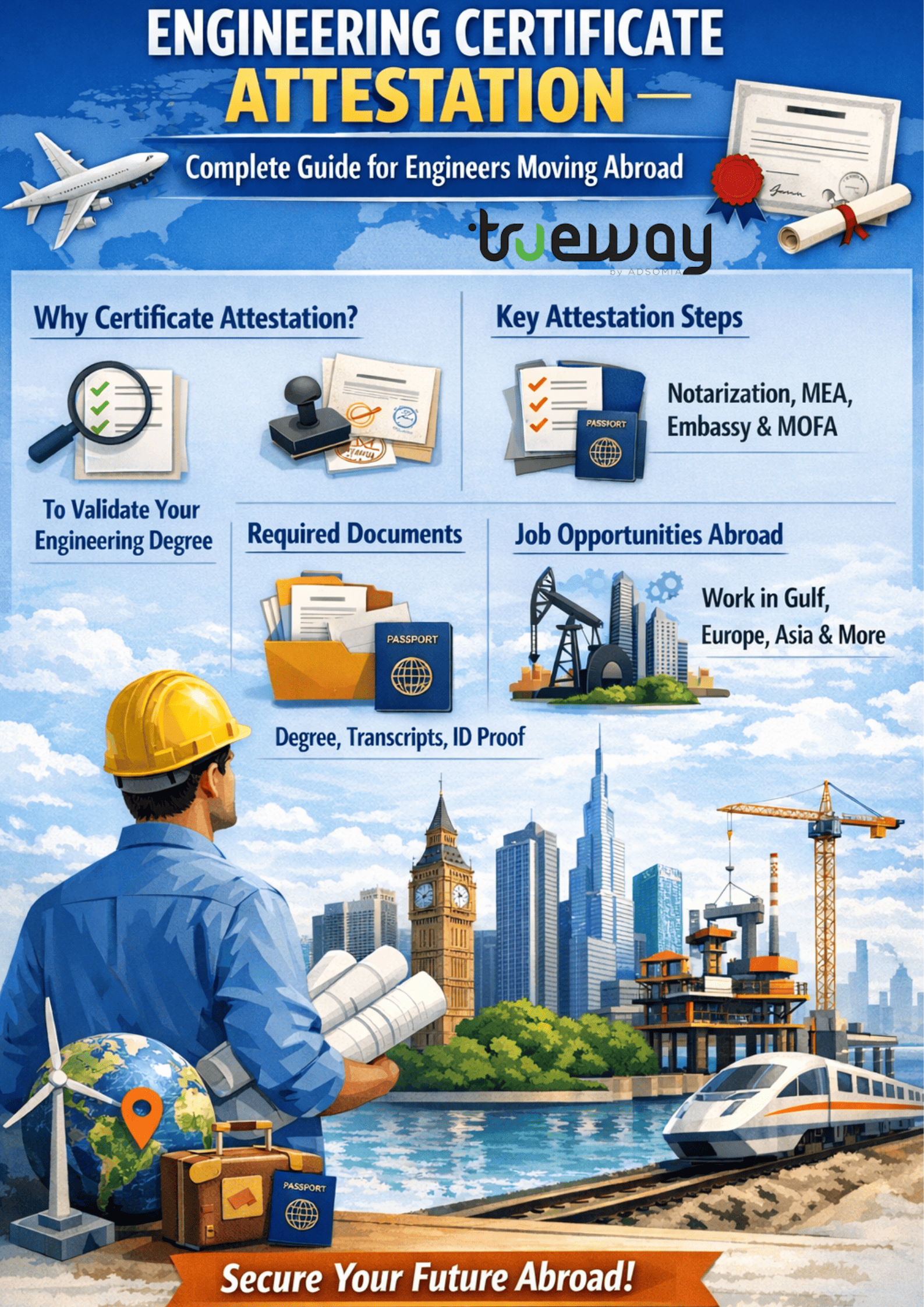 Engineering Certificate Attestation – Complete Guide for Engineers Moving Abroad