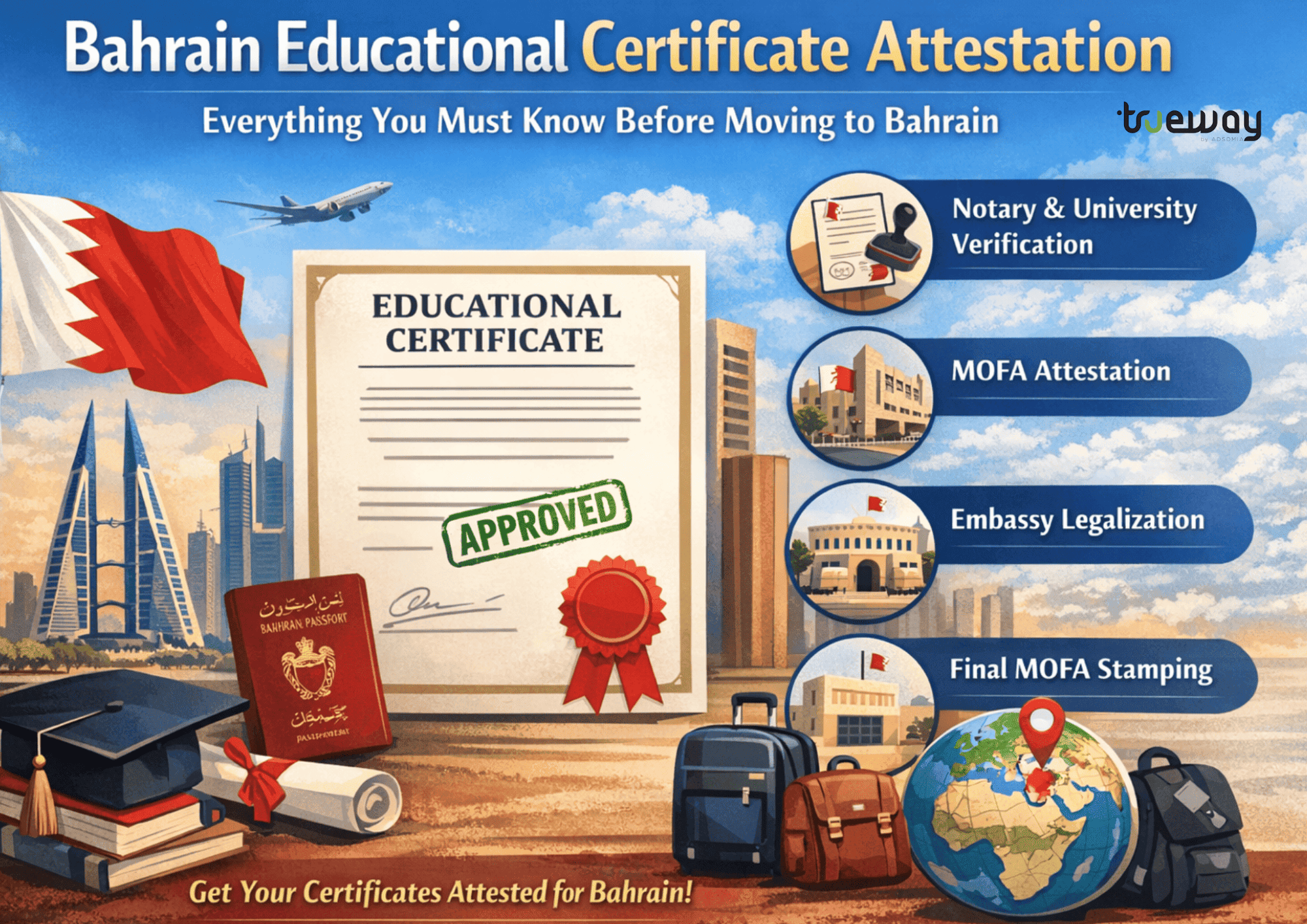 Bahrain Educational Certificate Attestation – Everything You Must Know Before Moving to Bahrain