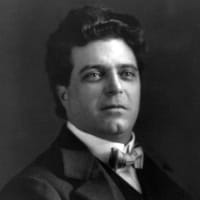A portrait of composer Pietro Mascagni