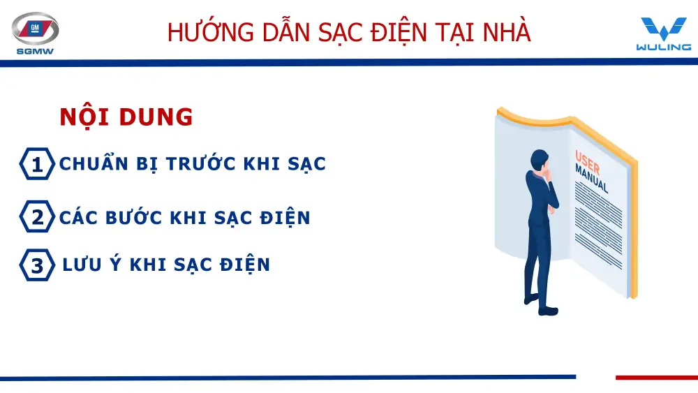 Hướng dẫn sạc xe Wuling 2