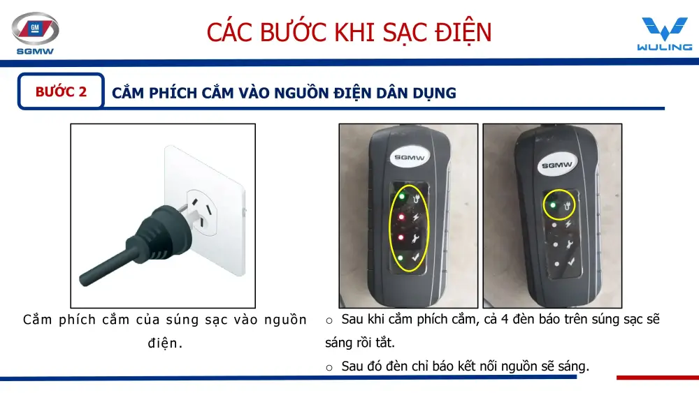 Hướng dẫn sạc xe Wuling 5