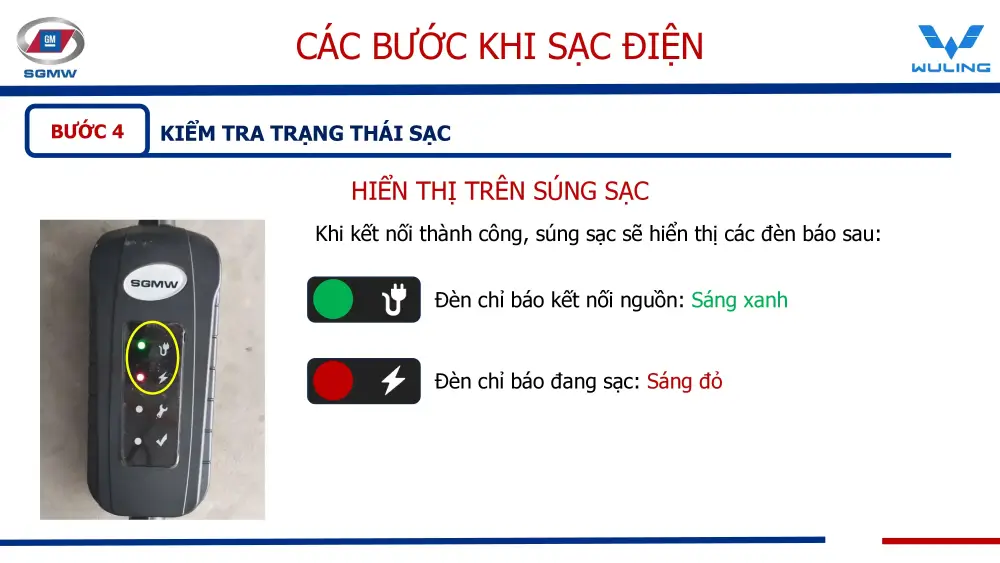 Hướng dẫn sạc xe Wuling 8